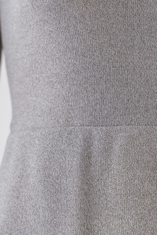 Poplin Combo Knit Dress