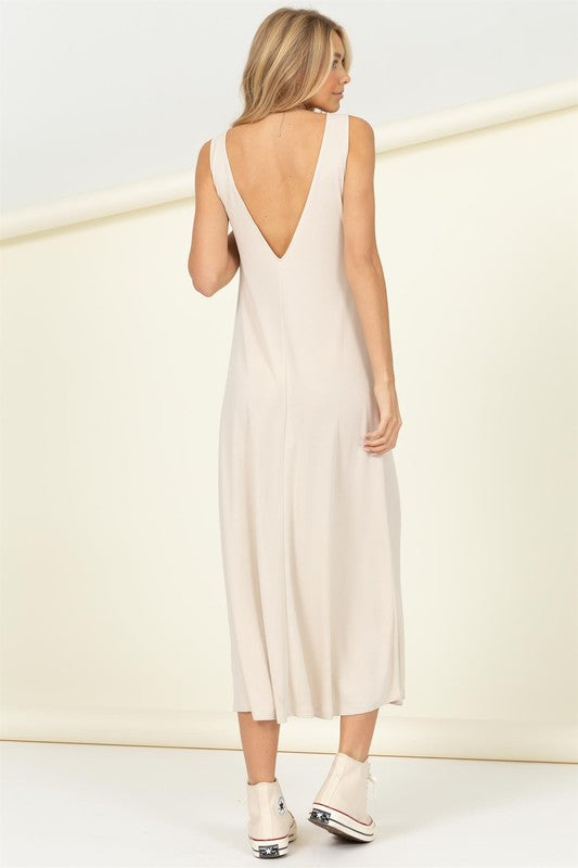 Pure Love Sleeveless Tank Maxi Dress