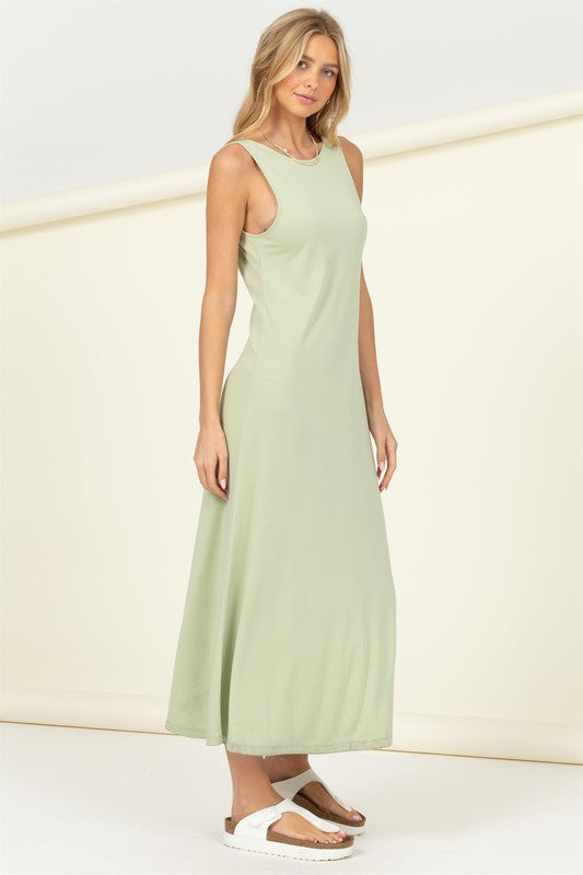 Pure Love Sleeveless Tank Maxi Dress