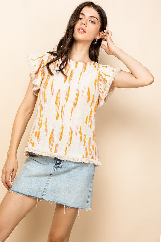 Flutter Sleeve Top