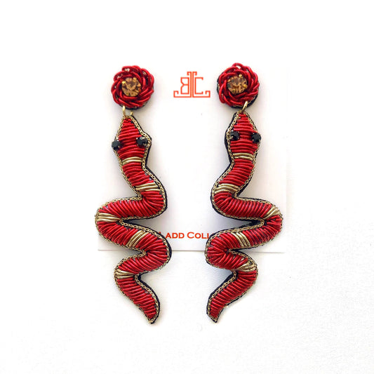 Handmade Snake Earrings